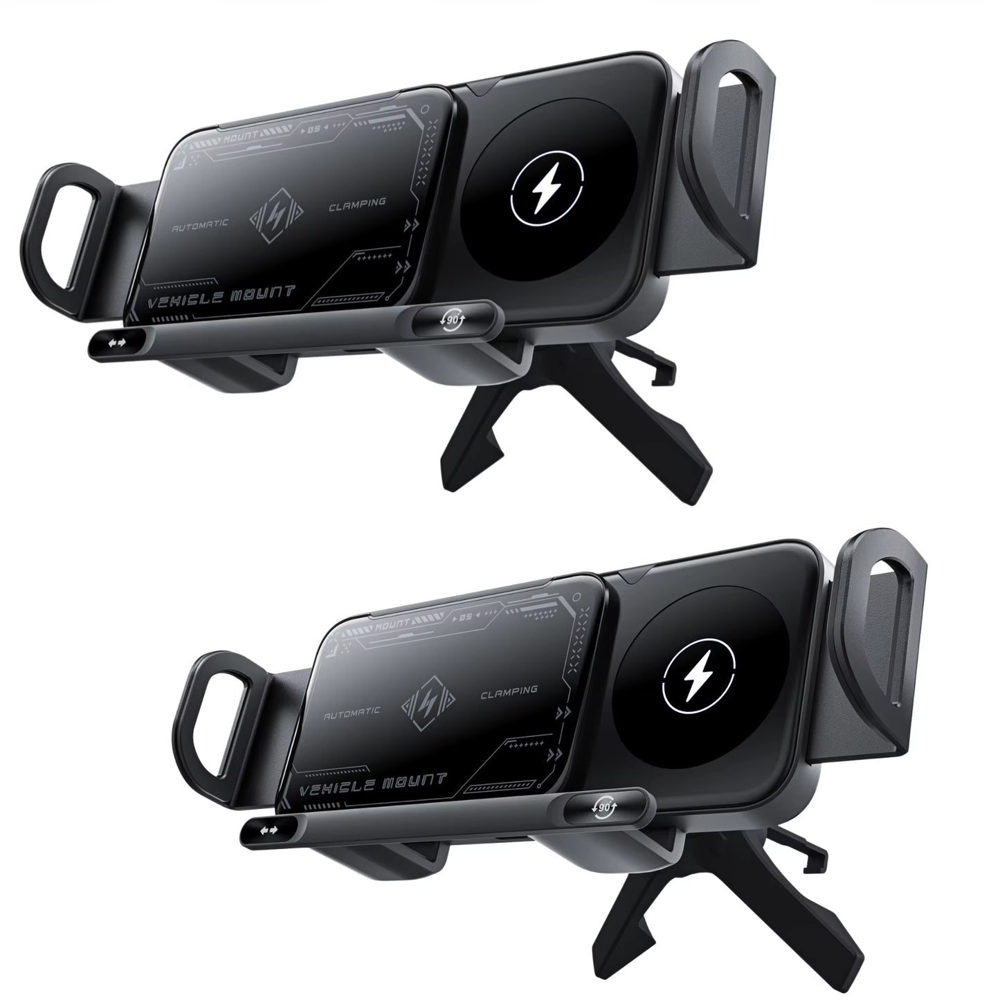 New High Intelligent Mobile Phone/Pad Holder Magnetic Phone Holder for Car Auto Rotating Phone Holder Wireless Car Charger