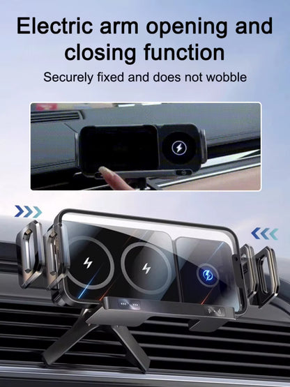 New High Intelligent Mobile Phone/Pad Holder Magnetic Phone Holder for Car Auto Rotating Phone Holder Wireless Car Charger