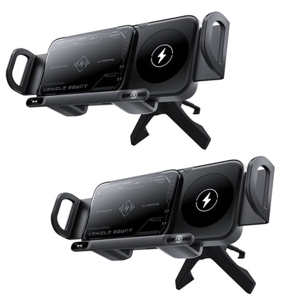 New High Intelligent Mobile Phone/Pad Holder Magnetic Phone Holder for Car Auto Rotating Phone Holder Wireless Car Charger