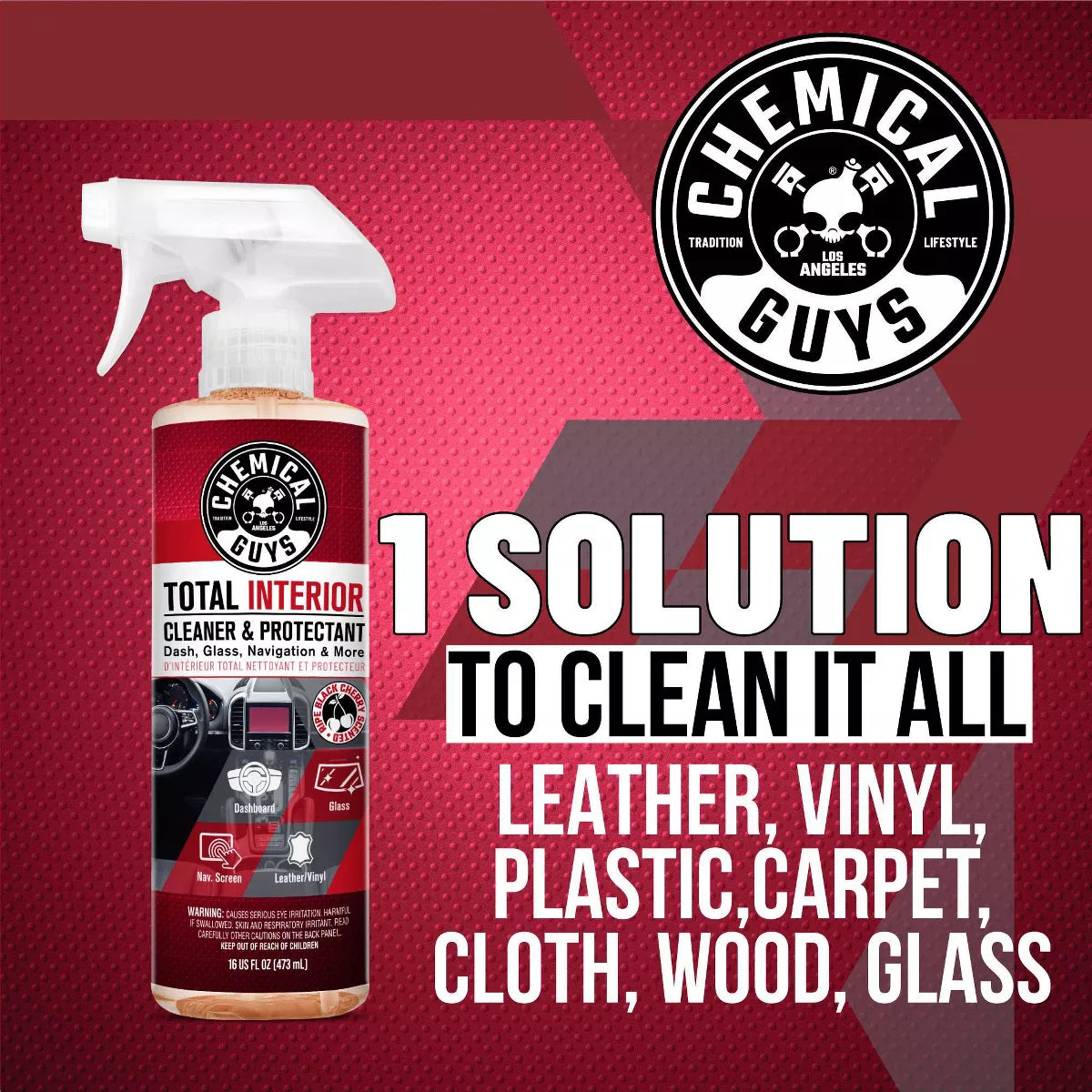 Chemical Guys 4Pc Interior Essentials: Liquid Automotive Cleaning Kit for Car Care, Scented Cleaners